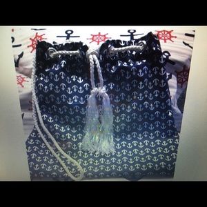 Nautical Anchor Handmade Handbag